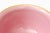 Vintage Aldo Londi for Bitossi Ceramic Seta Pedestal Bowl Pink, Brown, Gold Off White Yellow Hallmarked For Sale In Miami - Image 6 of 11