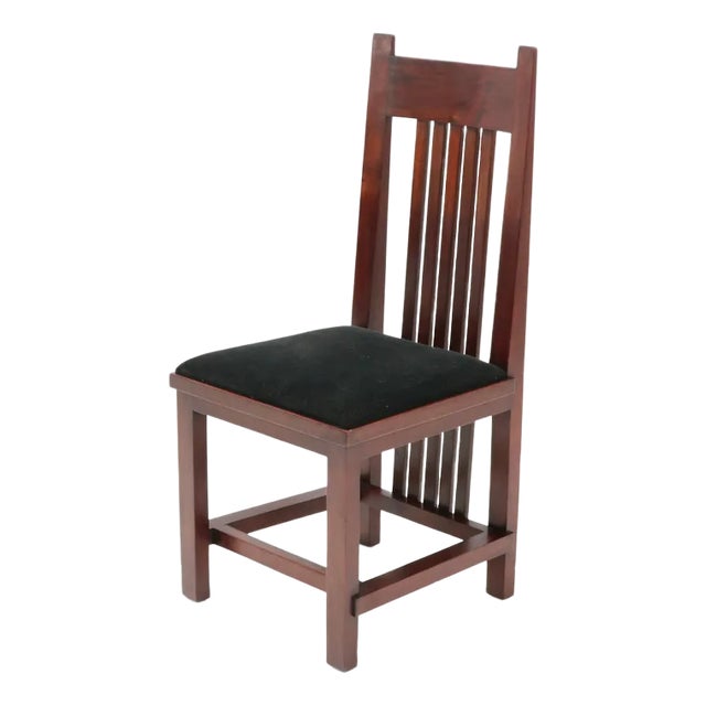 Art Deco Modernist Mahogany High Back Chair by Hendrik Wouda for Pander, 1924 For Sale