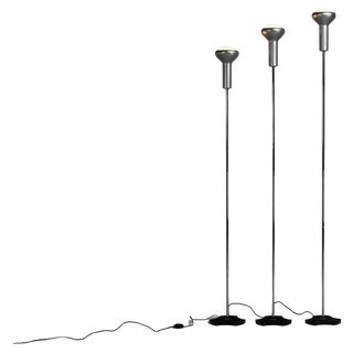 1073 Floor Lamps attributed to Gino Sarfatti for Arteluce, Italy, 1956, Set of 3 For Sale