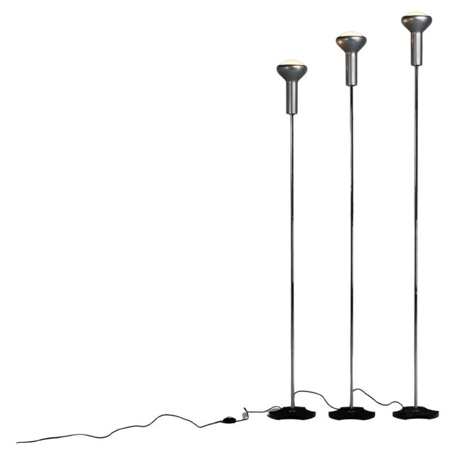 1073 Floor Lamps attributed to Gino Sarfatti for Arteluce, Italy, 1956, Set of 3 For Sale
