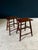 Brown Antique Handmade Ladder Stools, 1890s, Set of 2 For Sale - Image 8 of 18