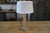 Brown Large Brutalist Table Lamp in Beech in the style of Charles Dudouyt, 1950s For Sale - Image 8 of 8