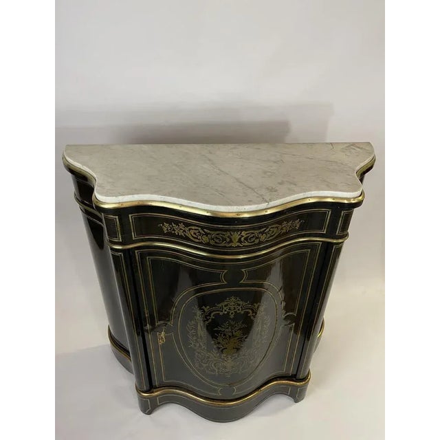 Blackened Wood Cabinet Napoléon 3 For Sale - Image 3 of 11