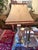 Chinoiserie Vintage Porcelaine De Paris Chinoiserie Porcelain Table Lamp With Trimmed Shade For Sale - Image 3 of 4