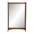 Mid-Century Modern Wall Mirror With Sculpted Wood Frame For Sale