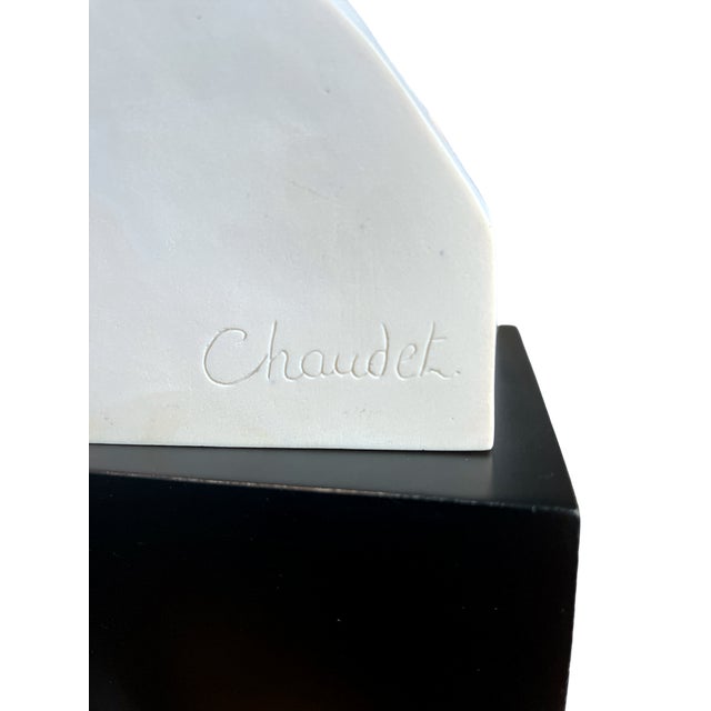 White Napoléon Bust by Antoine-Denis Chaudet – Museum Cast (Sèvres / Louvre Stamp), on Custom Plinth For Sale - Image 8 of 13