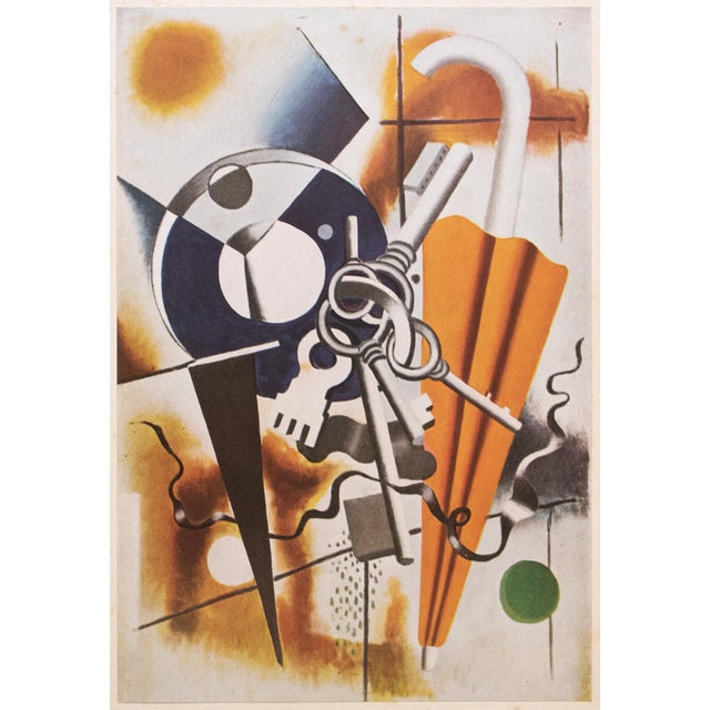1948 After Fernand Léger "Composition With Umbrella and Keys", First Edition Offset Lithograph For Sale In Dallas - Image 6 of 7
