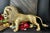Vintage 23" Large Solid Brass Lion Statue Mid Century Modern For Sale - Image 9 of 10