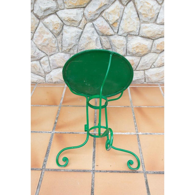 French Iron Garden Table. 1940s, in Good conditions. Designed 1920 to 1949