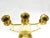 Mid 20th Century Vintage Brass 3 Arm Candelabra Centerpiece For Sale - Image 5 of 7