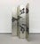 Mid 20th Century Vintage Midcentury Silver Leaf Botanical Folding Screen With Mirrored Inlays For Sale - Image 5 of 7