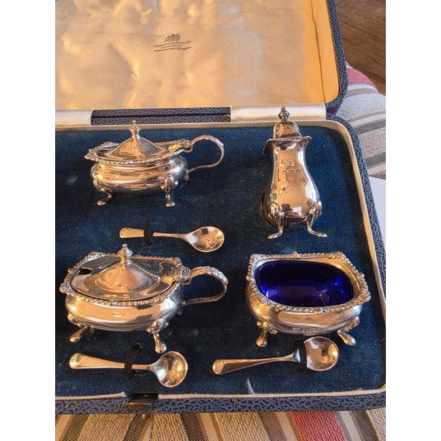 1937 10 Sterling Silver Condiment Set with box - 11 pcs For Sale In San Antonio - Image 6 of 12