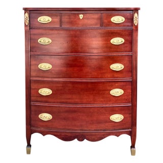 Vintage Federal Mahogany Tall Chest | Chest of Drawers | Dresser For Sale