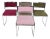 Set of “Sq-Al” Dining Chairs by Willy Rizzo, Chrome and Velvet, Italy, 1970s For Sale