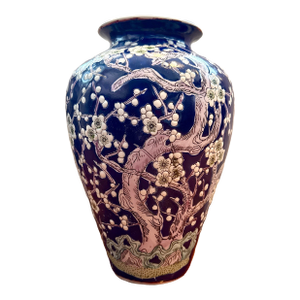 Blue and White Prunus Porcelain Vase
