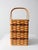 Vintage Splint Weave Stair Basket For Sale - Image 6 of 12