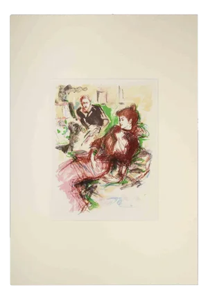 The Envy, Original Drawing, Early 20th-Century