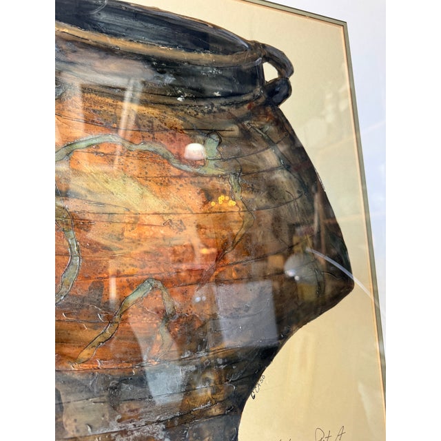 Vintage "Contemporary Pot a " Oil on Board Painting by George Caso – Framed For Sale - Image 9 of 12