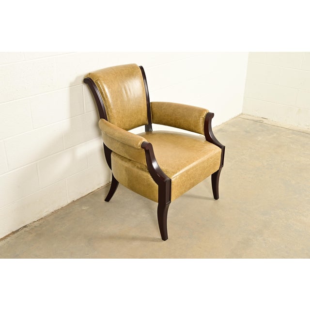 Baker Furniture Company Barbara Barry for Baker Furniture Modern Regency Lounge Chair For Sale - Image 4 of 14