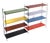 Modular Colored Metal Floor Rack by A. D. Dekker for Tomado, 1950s, Set of 12 For Sale