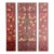 Oversized Burgundy Gold Tree of Life Wood Wall Art – 3-Piece Sculpture Decor For Sale