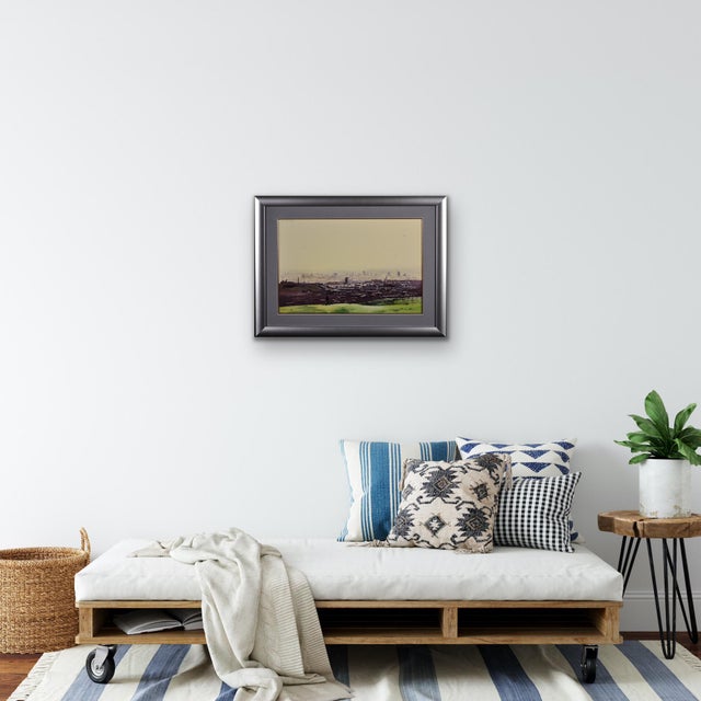 Robert Littleford, Oldham from the Surrounding Hills, 1984, Watercolour For Sale - Image 18 of 18