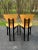 1970s 1970s Mid Century Modern Perforated Triangle Shape Italian Side Chairs - Set of 4 For Sale - Image 5 of 13
