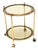 Vintage French Brass Drinks Trolley, 1970s For Sale