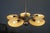 Gold Art Deco Functionalist Nickel-Plated Chandelier, 1930s For Sale - Image 8 of 18