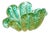 Murano Aqua Gold Barovier Toso Glass Bowl For Sale