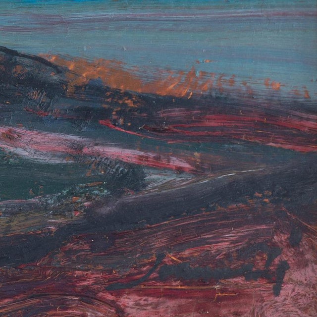 Coastal Sunset Cloud Study, Oil Painting, Framed For Sale - Image 6 of 7