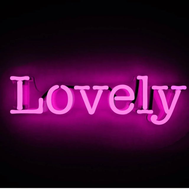 Contemporary Mary Jo Mcgonagle, Lovely - Neon Art Work, 2017 For Sale - Image 3 of 5