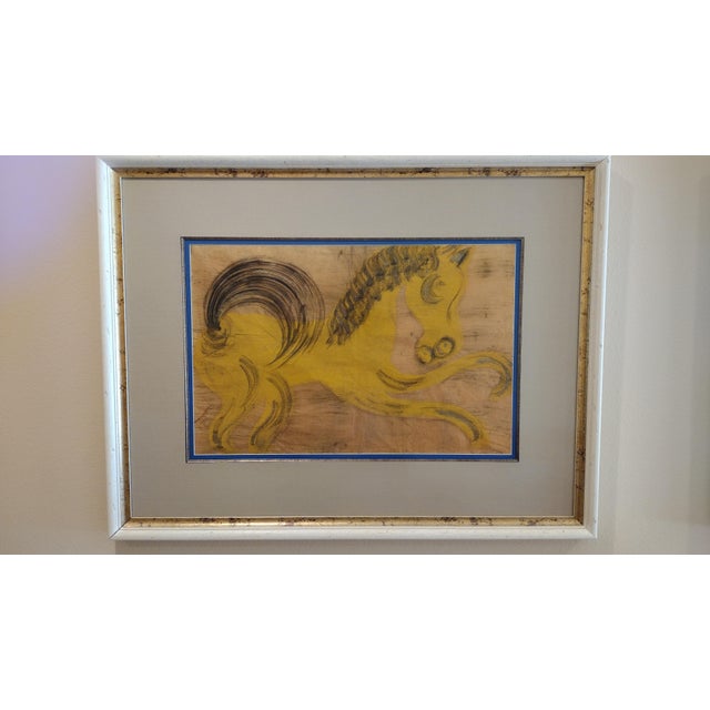 These are original art brush on paper paintings. Artist is unknown. These were from a family home from the 1940's. Re-...