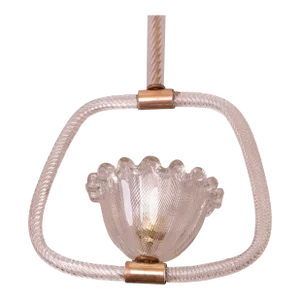 Barovier & Toso Pendant Light in Murano Glass, 1950s