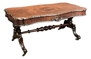 Victorian Burr Walnut Coffee Table, 1865