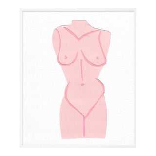 Fair Lady 4 by Virginia Chamlee in White Framed Paper, Medium Art Print For Sale