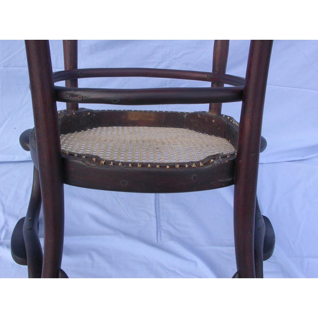 Vienna Straw Chair by J & J Kohn for Jacob & Josef Kohn, 1890s For Sale - Image 4 of 11