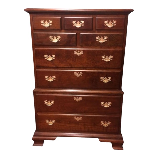 Vintage Pennsylvania House Tall Dresser, Chest on Chest For Sale