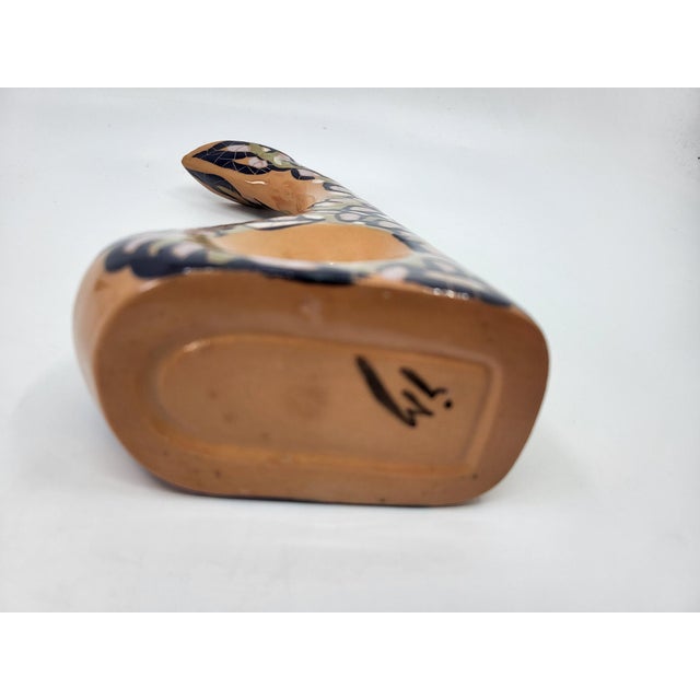 Black Vintage Ceramic Soliflore Vase by Gabrielle Mackiewicz, France, 1960s For Sale - Image 8 of 11