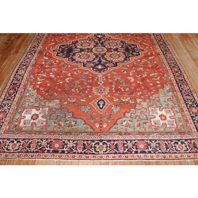Antique Sarouk Ferehan Rug - 6'11" x 10' For Sale - Image 12 of 12