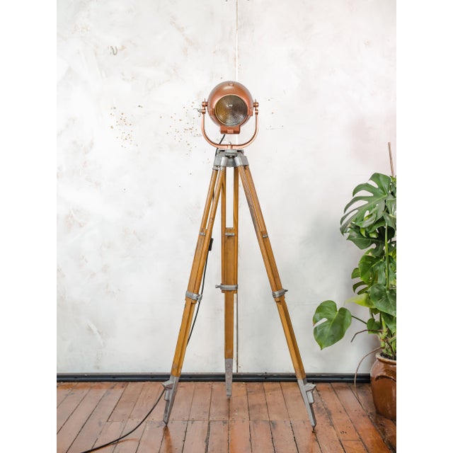 Vintage Strand Electric Patt 123 Theater Spotlight Floor Lamp, 1950s For Sale - Image 16 of 18