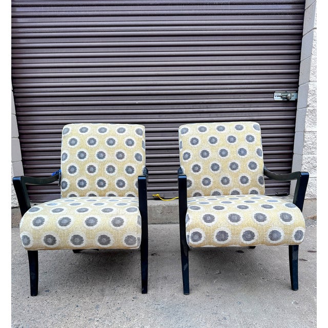 Contemporary Hooker Furnishings Sam Moore Dante Exposed Wood Chairs, a Pair For Sale - Image 3 of 18