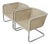 Mid 20th Century Pair of Woven Rattan Armchairs For Sale