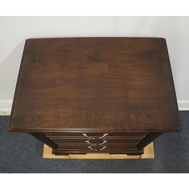 Daniel's Amish Classic Bedroom Collection Rustic Country Style 28" Solid Cherry Three Drawer Nightstand 37-3014 For Sale - Image 9 of 12