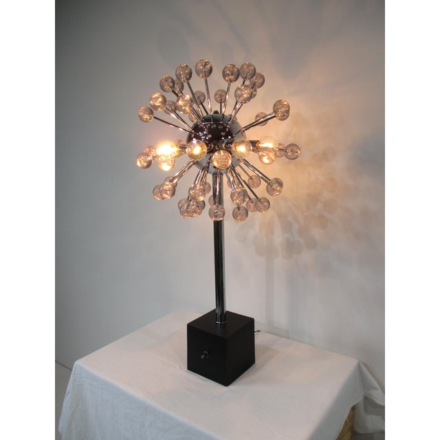 Mid-Century Modern Robert Sonneman Atomic Sputnik Space Age Table Lamp For Sale - Image 3 of 18