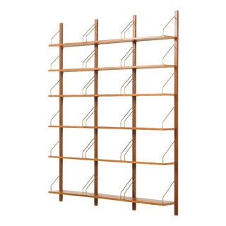 Danish Teak Three Bay Shelving Unit in the style of Poul Cadovius, 1960s For Sale