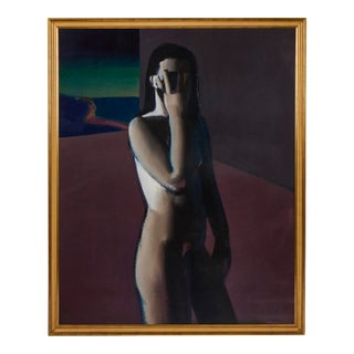 Large Female Nude, Oil on Canvas by Ivan Kustura For Sale