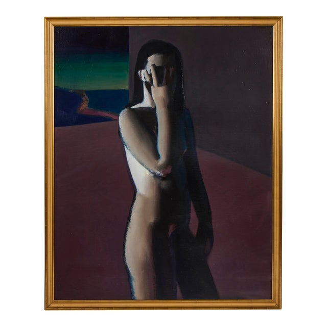 Large Female Nude, Oil on Canvas by Ivan Kustura For Sale