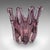 This is a vintage starburst display bowl. A Czech, Bohemian art glass dish, darting to the mid 20th century, circa 1960....