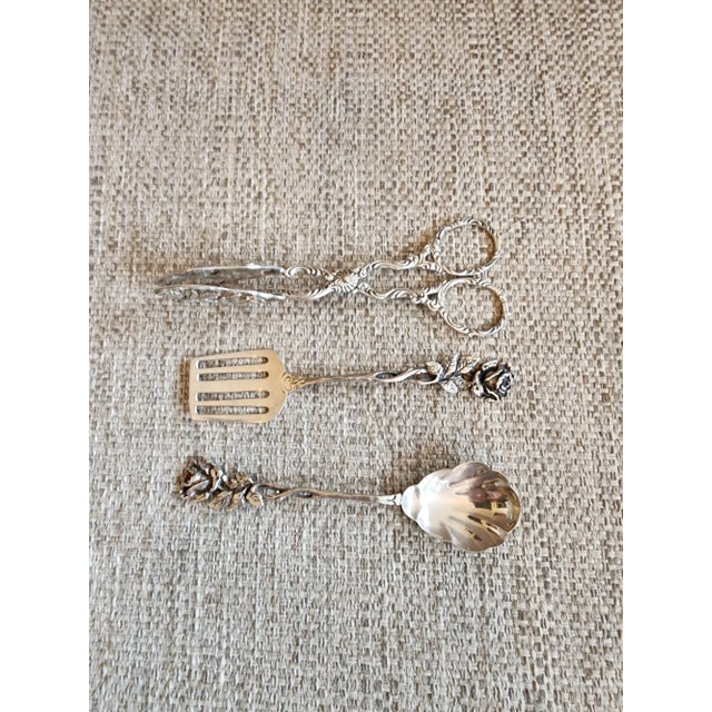 Silver 1940s European Silver Petite Serving Pieces For Sale - Image 8 of 9
